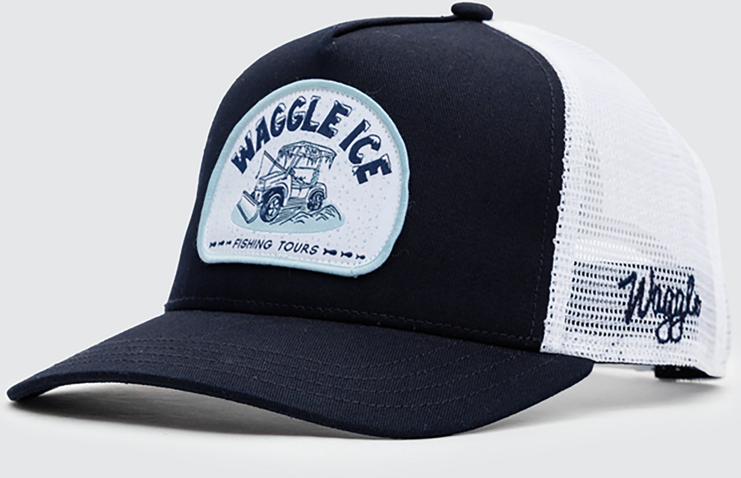 Waggle Men's Ice Fishing Tours Trucker Hat - view number 3