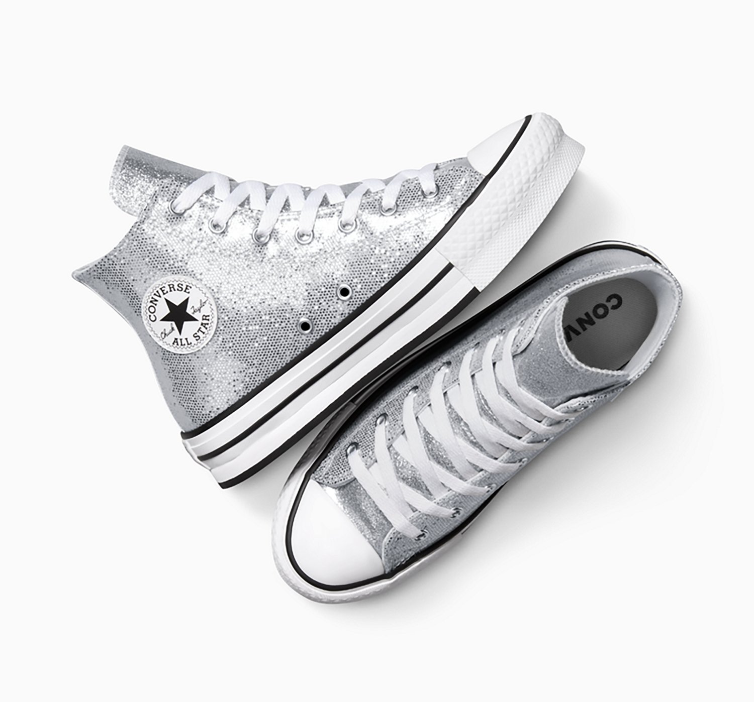 Converse Kids' Chuck Taylor All Star Lift Disco Platform Shoes - view number 6