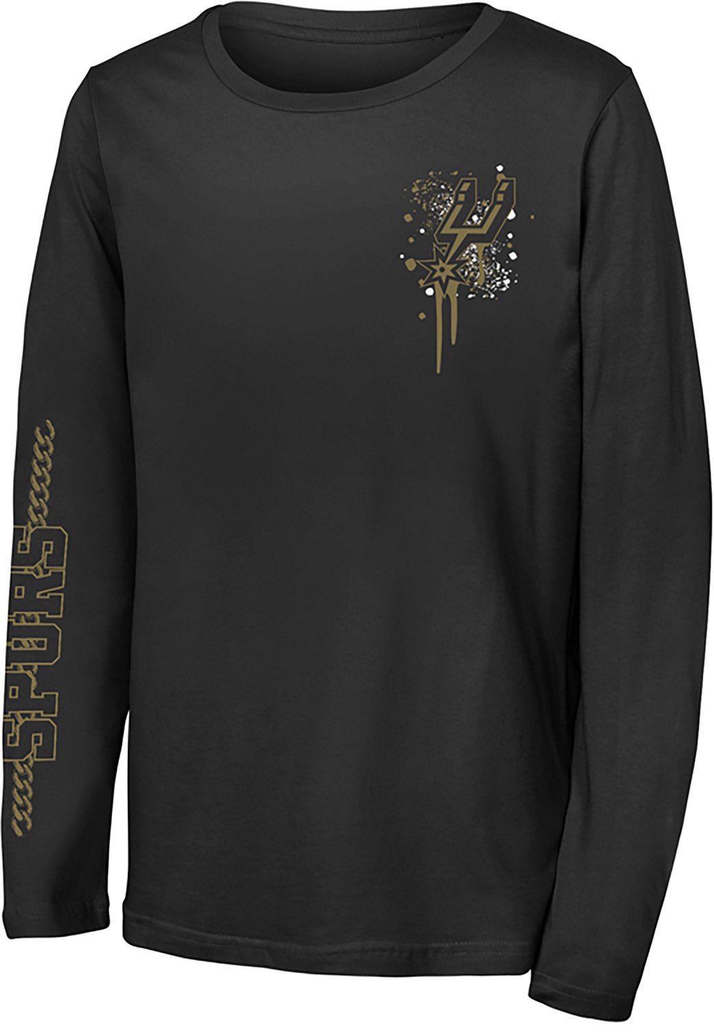 Outerstuff Youth Spurs Gold Star Long Sleeve T-shirt - view number 2