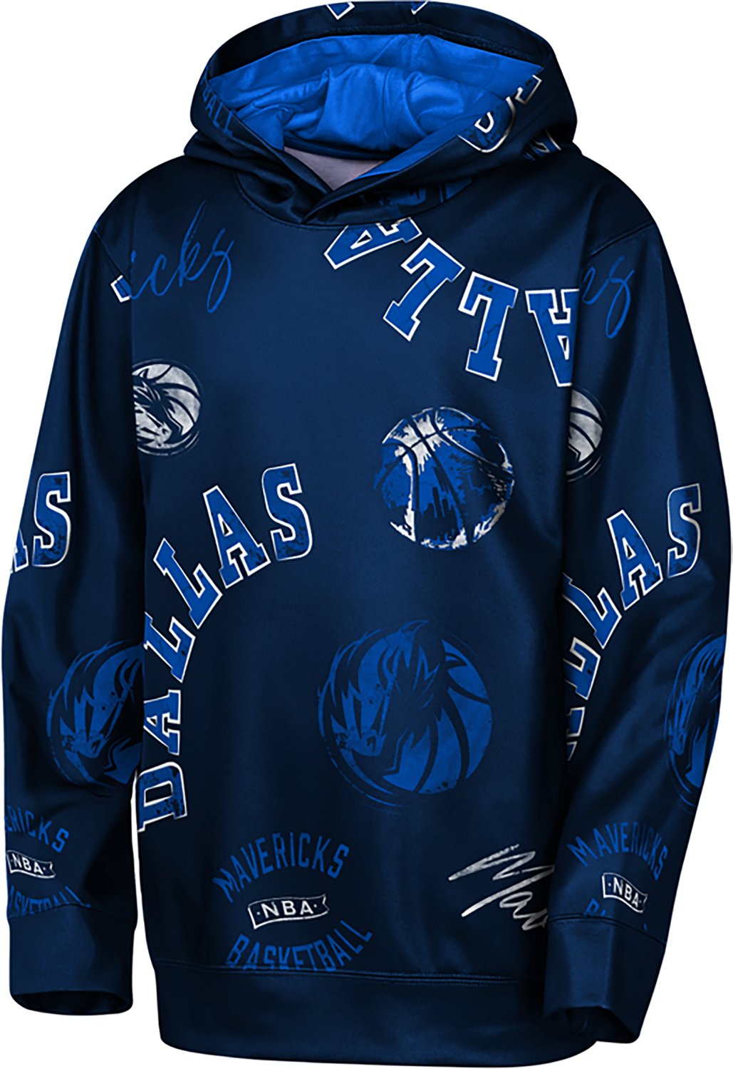 Outerstuff Youth's Dallas Mavericks Moving Violation Sublimated Pullover Hoodie - view number 2