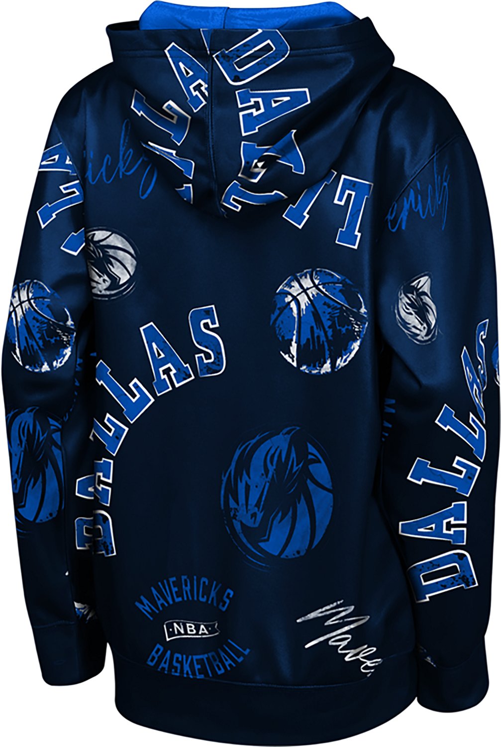 Outerstuff Youth's Dallas Mavericks Moving Violation Sublimated Pullover Hoodie - view number 3