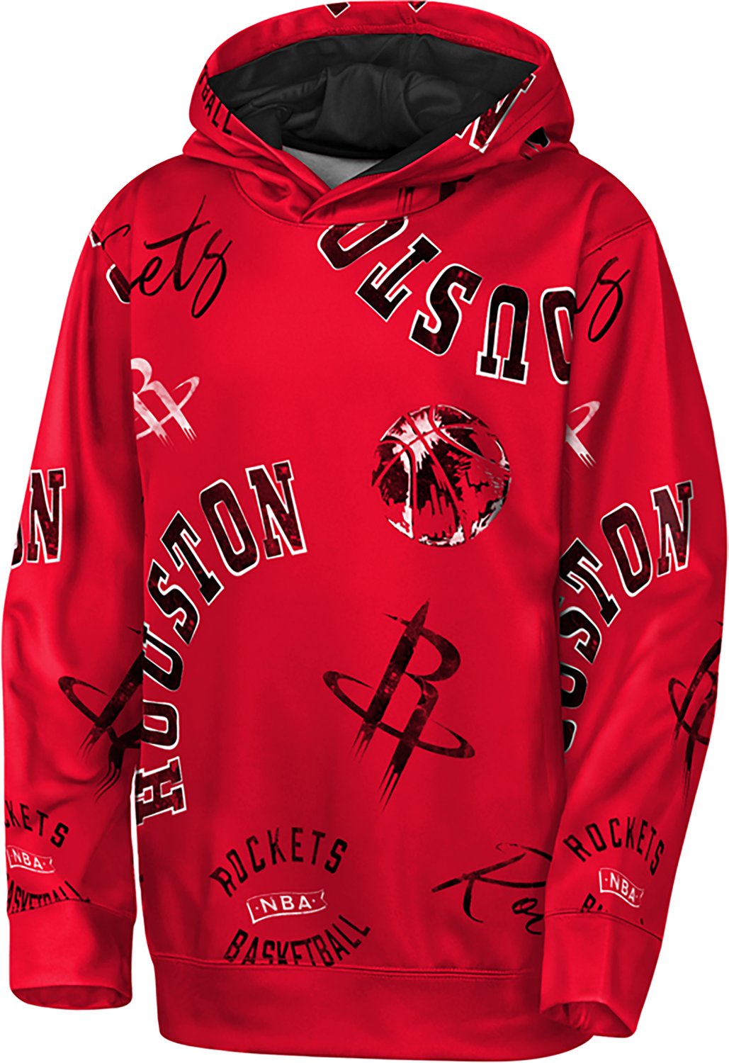 Outerstuff Youth's Houston Rockets Moving Violation Sublimated Pullover Hoodie - view number 2