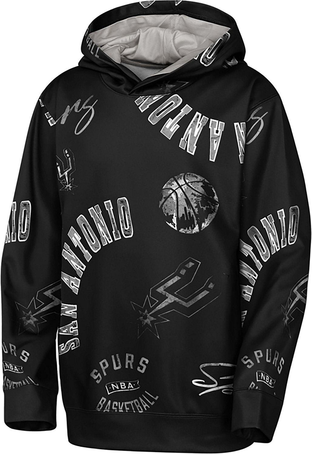 Outerstuff Youth's San Antonio Spurs Moving Violation Sublimated Pullover Hoodie - view number 2