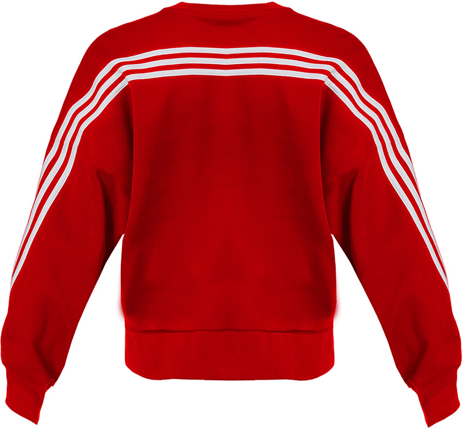 adidas Women's Texas Tech Red Raiders Masked Rider 3-stripe Long Sleeve Crew Pullover - view number 2