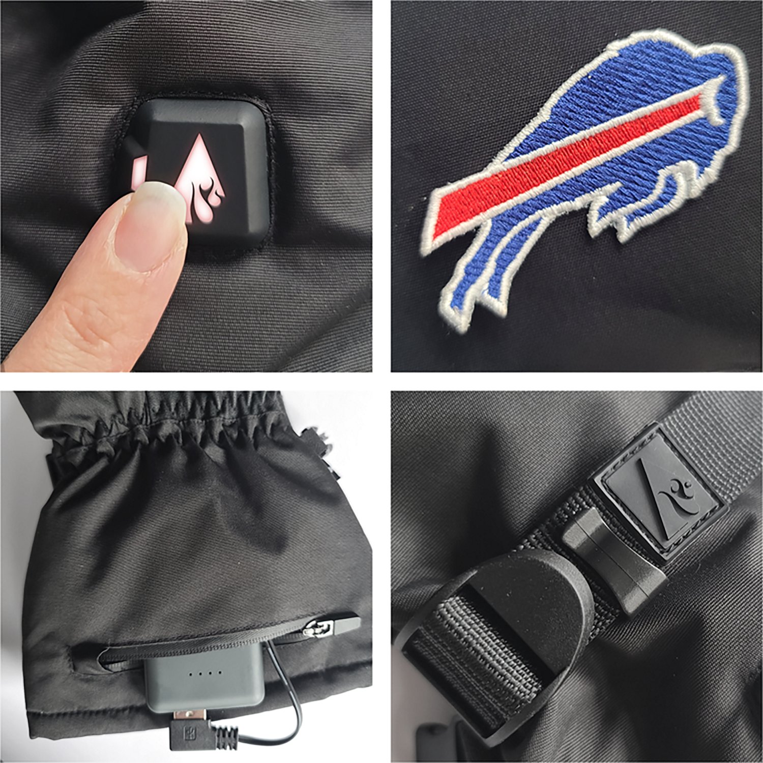 ActionHeat Adults' Buffalo Bills 5V Heated Winter Gloves - view number 5