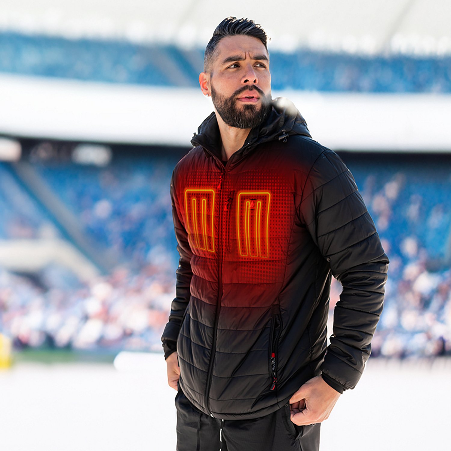 ActionHeat Men's Baltimore Ravens 5V Puffer Heated Jacket - view number 7