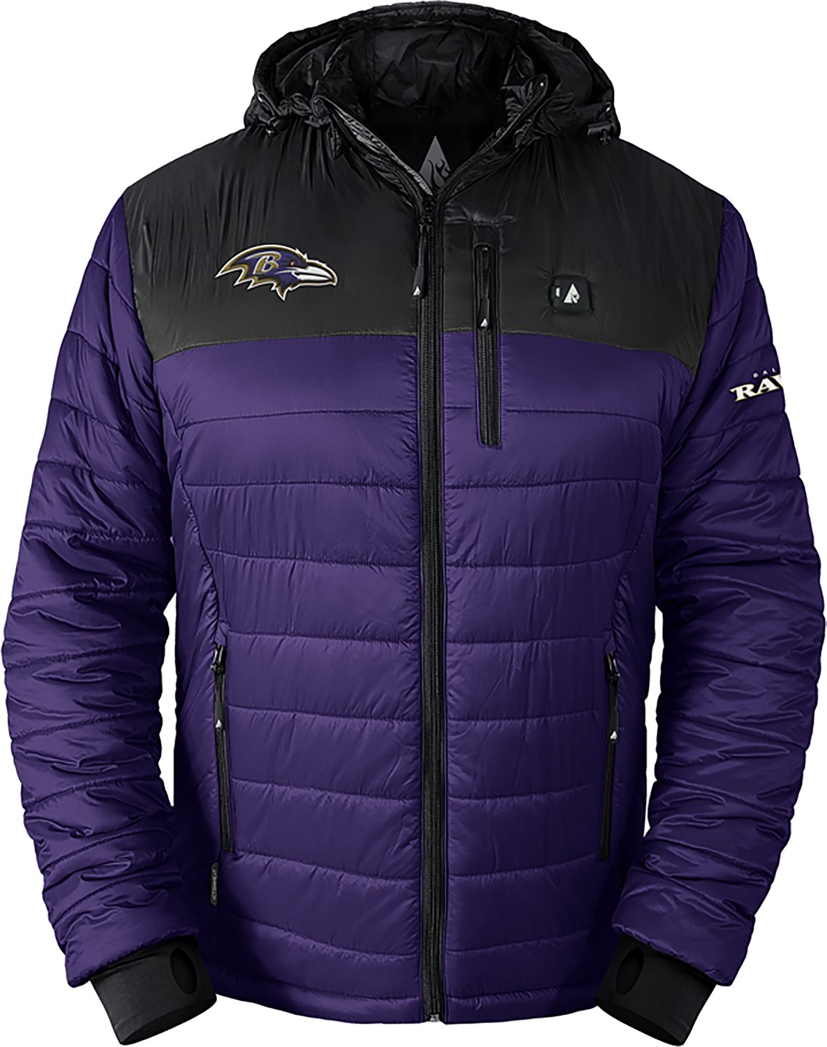 ActionHeat Men's Baltimore Ravens 5V Puffer Heated Jacket - view number 2