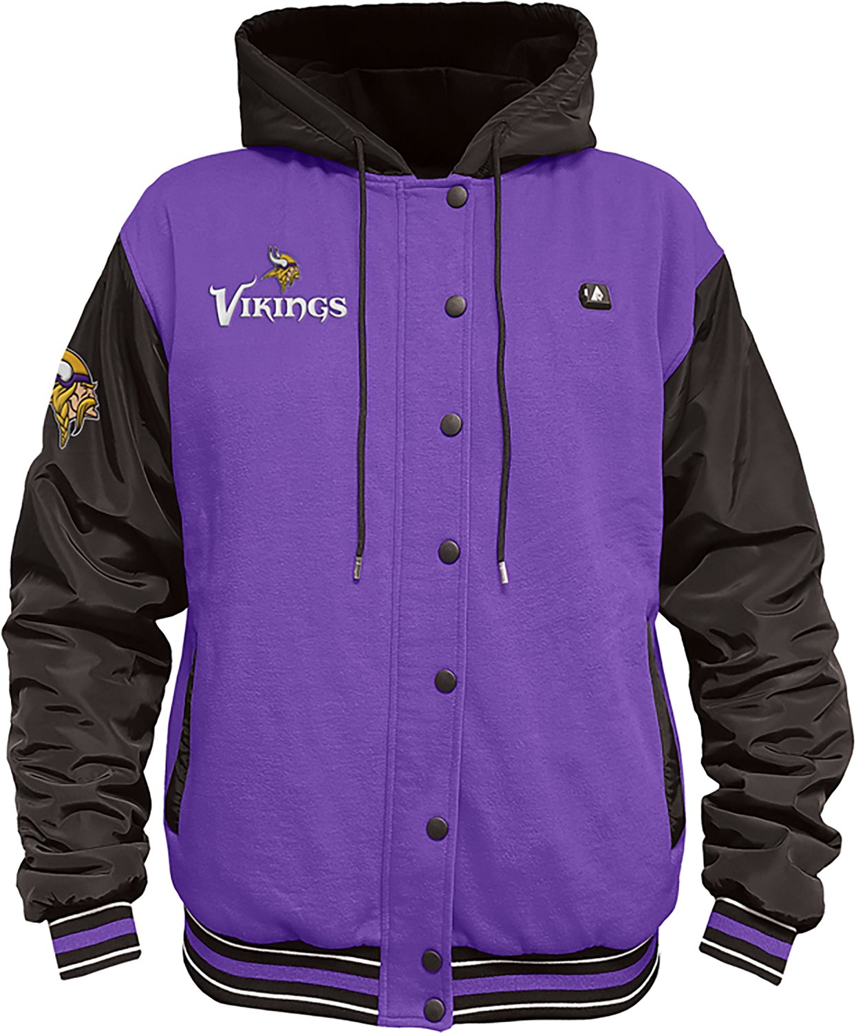 ActionHeat Men's Minnesota Vikings 5V Heated Varsity Jacket - view number 2
