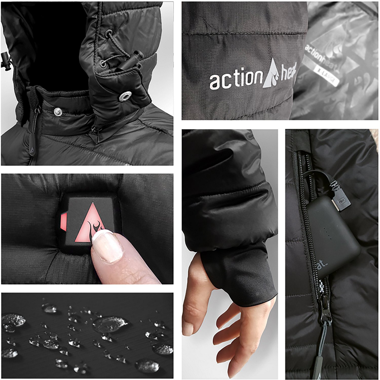ActionHeat Men's Washington Commanders 5V Puffer Heated Jacket - view number 6