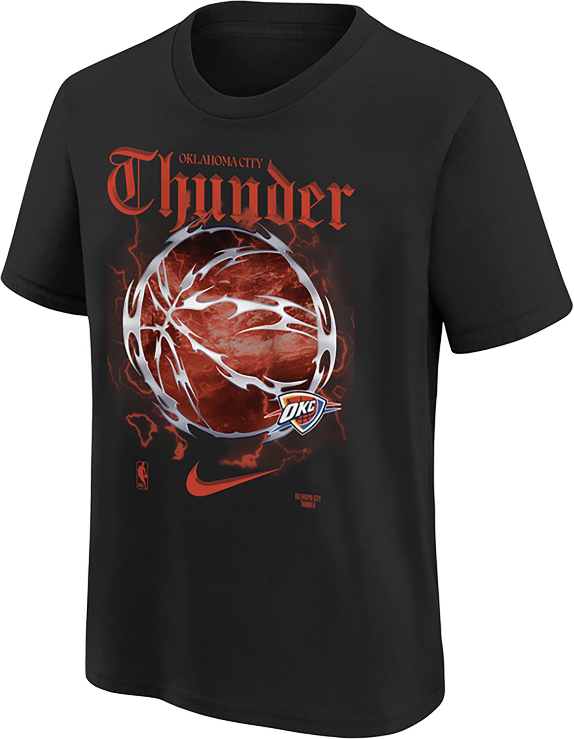 Nike Youth's Oklahoma City Thunder Courtside '25-'26 Edition Hal OGC Short Sleeve T-shirt - view number 2