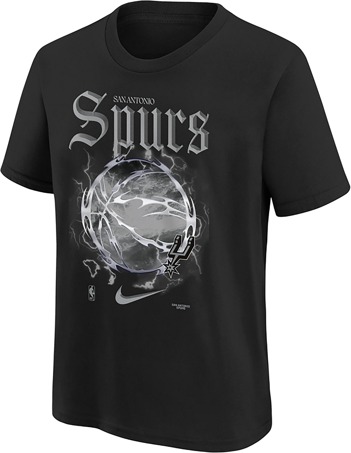 Nike Youth's San Antonio Spurs Courtside '25-'26 Edition Hal OGC Short Sleeve T-shirt - view number 2
