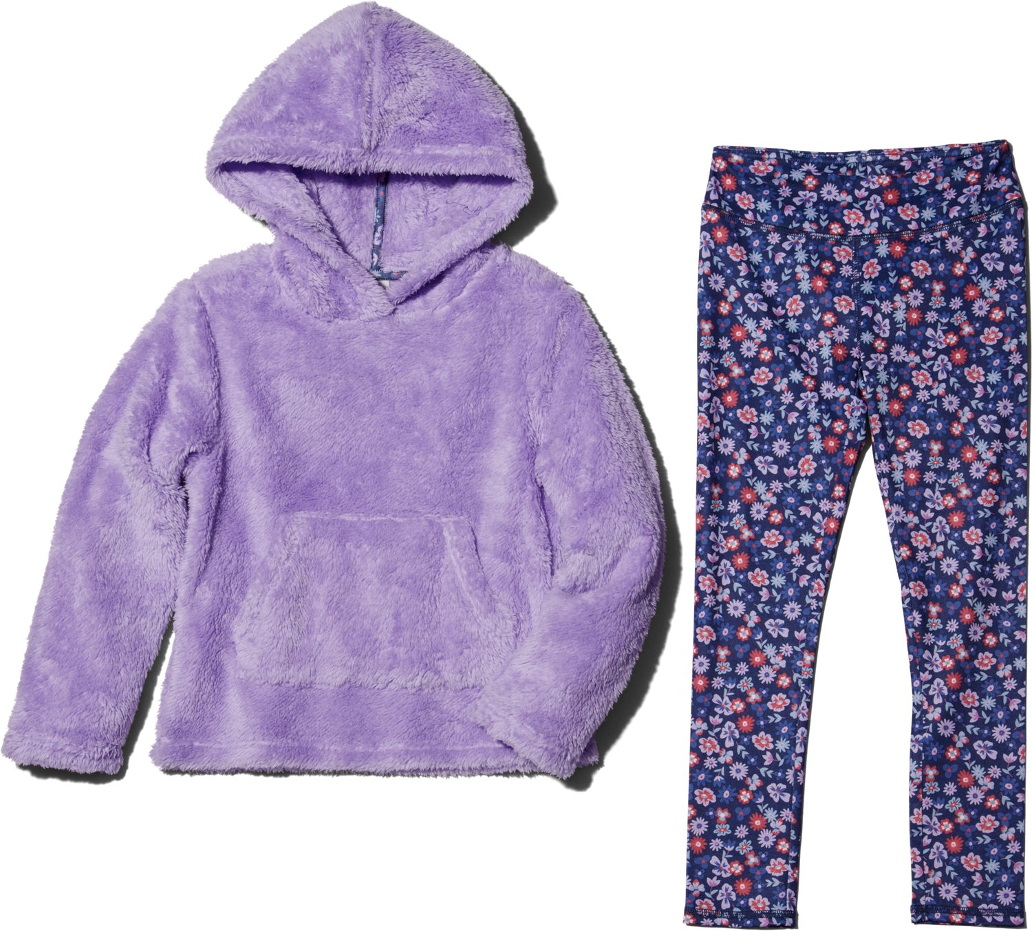 BCG Girls' 4-6X Sherpa Hoodie 2-Piece Set