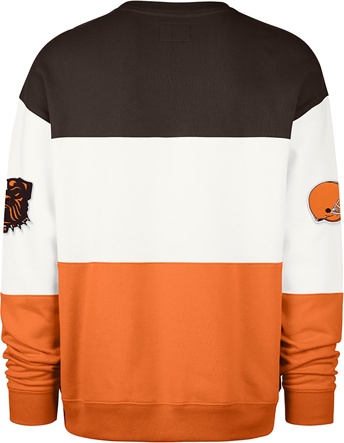 '47 Men's Cleveland Browns Breeze By Maximalist Long Sleeve Crew Sweatshirt - view number 2
