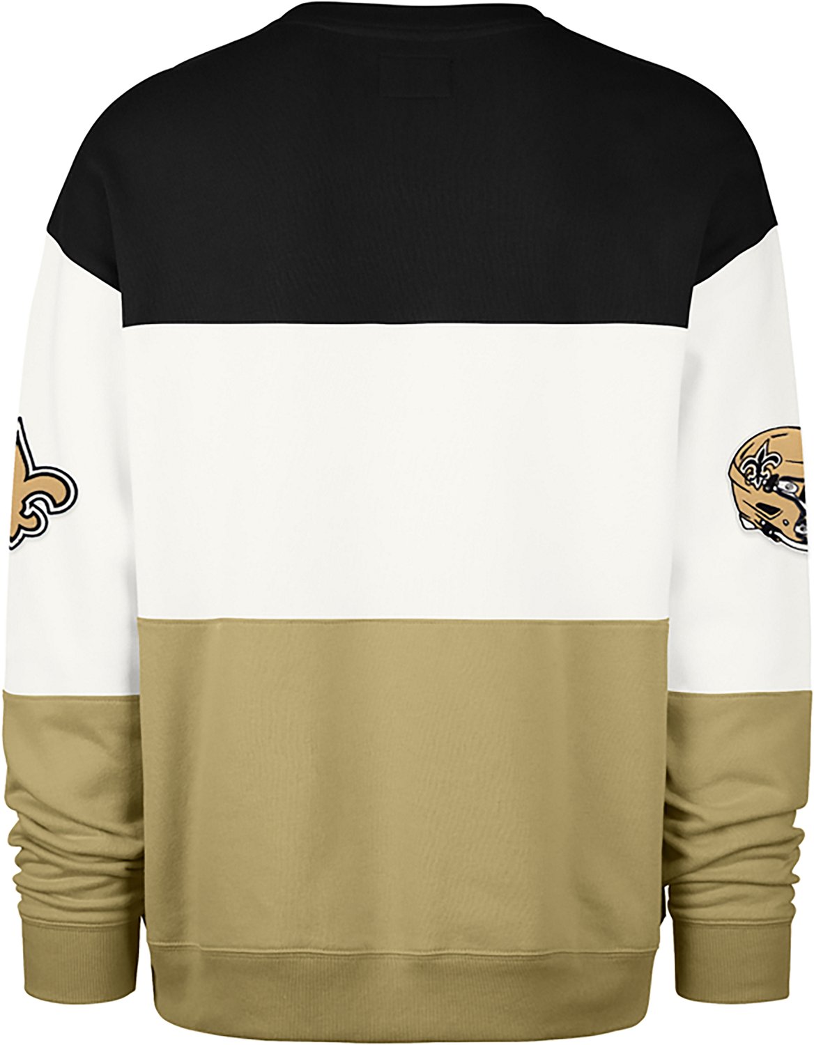 '47 Men's New Orleans Saints Breeze By Maximalist Long Sleeve Crew Sweatshirt - view number 3