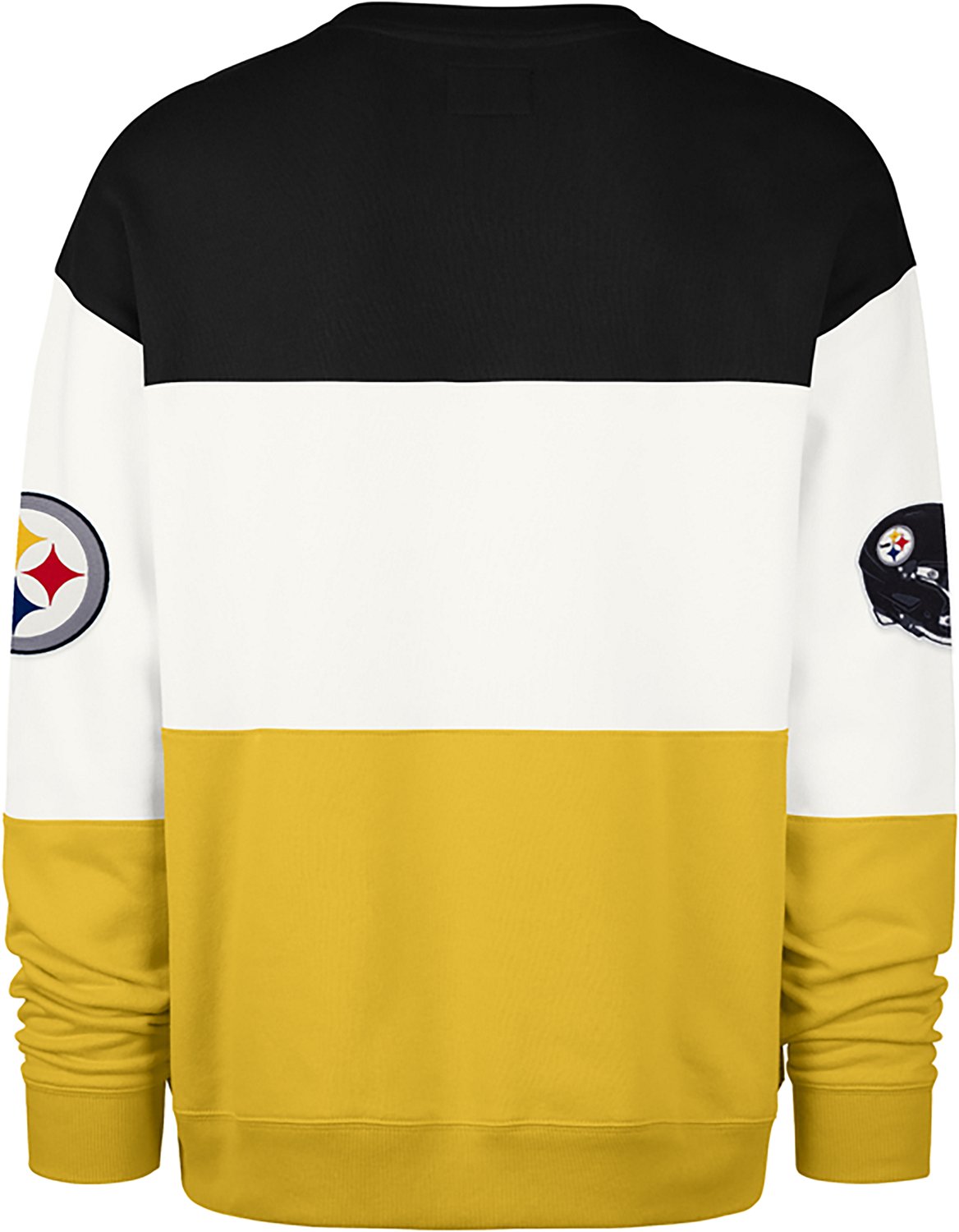 '47 Men's Pittsburgh Steelers Breeze By Maximalist Long Sleeve Crew Sweatshirt - view number 2