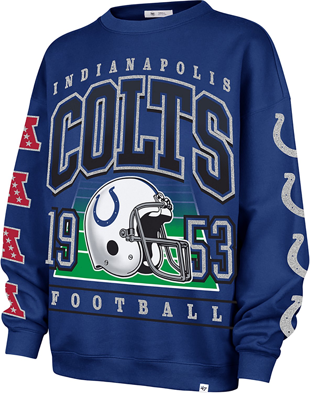 47 Women's Colts Go Big Oversize Long Sleeve Crew Sweatshirt - view number 1
