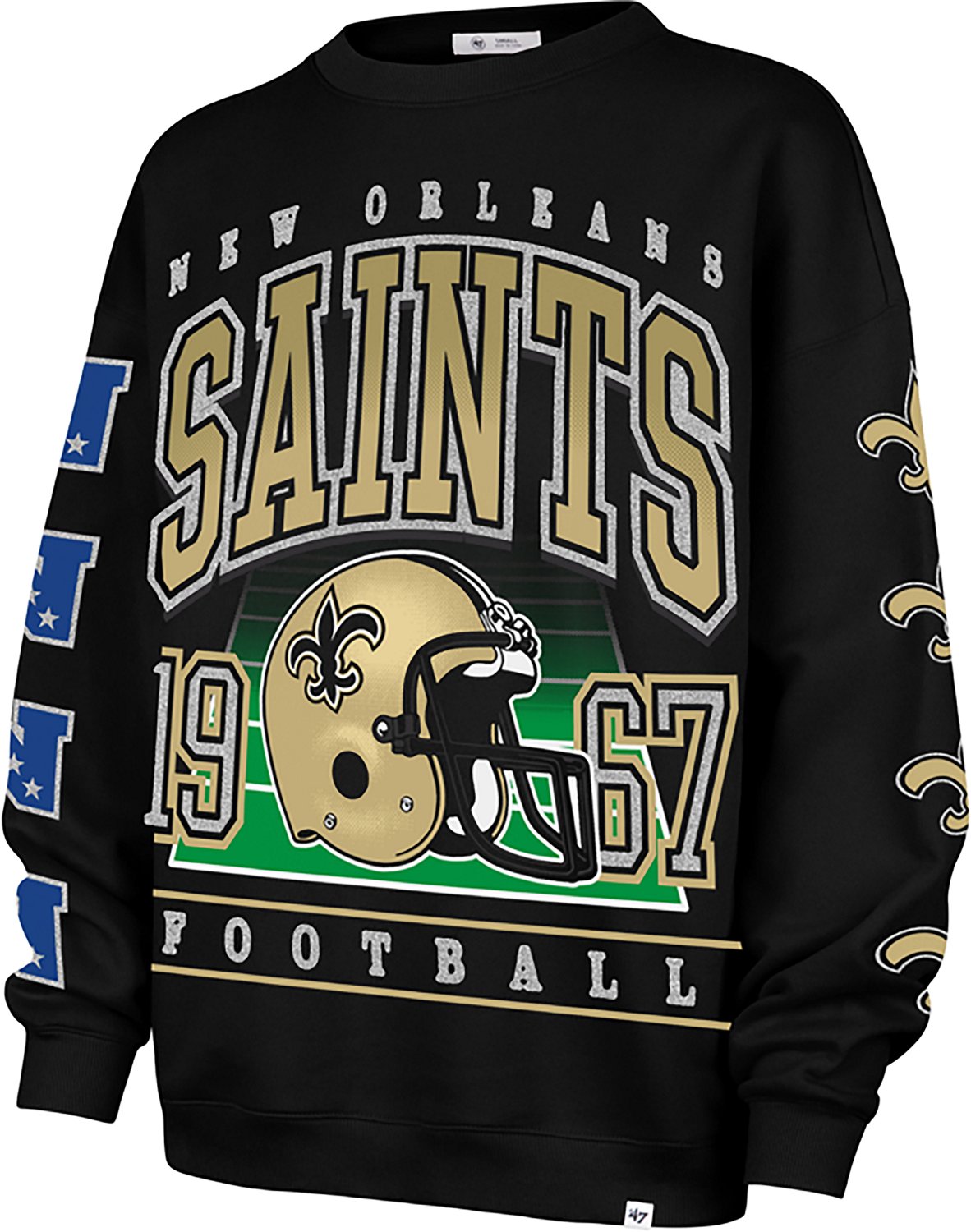 47 Women's Saints Go Big Oversize Long Sleeve Crew Sweatshirt - view number 3