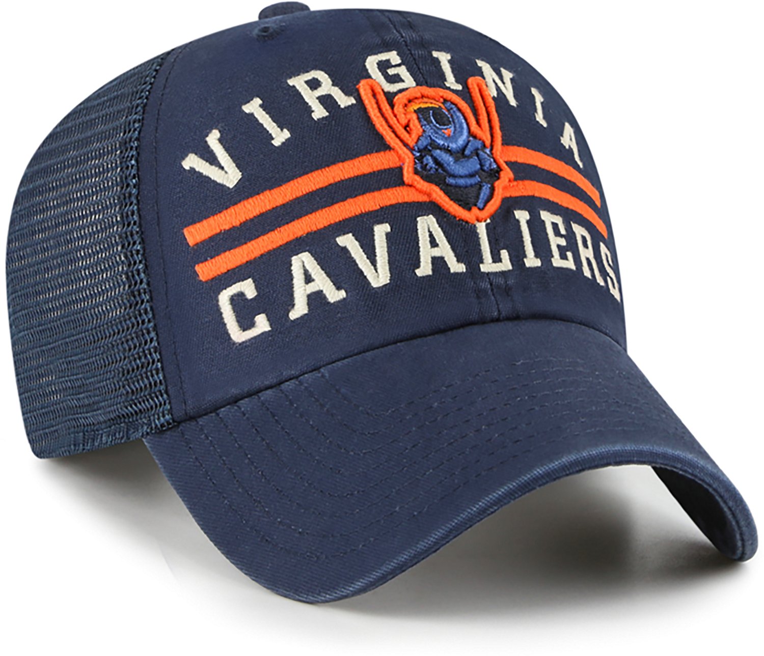 47 Brands Adults' University of Virginia Cavaliers Highpoint Clean Up Cap - view number 2