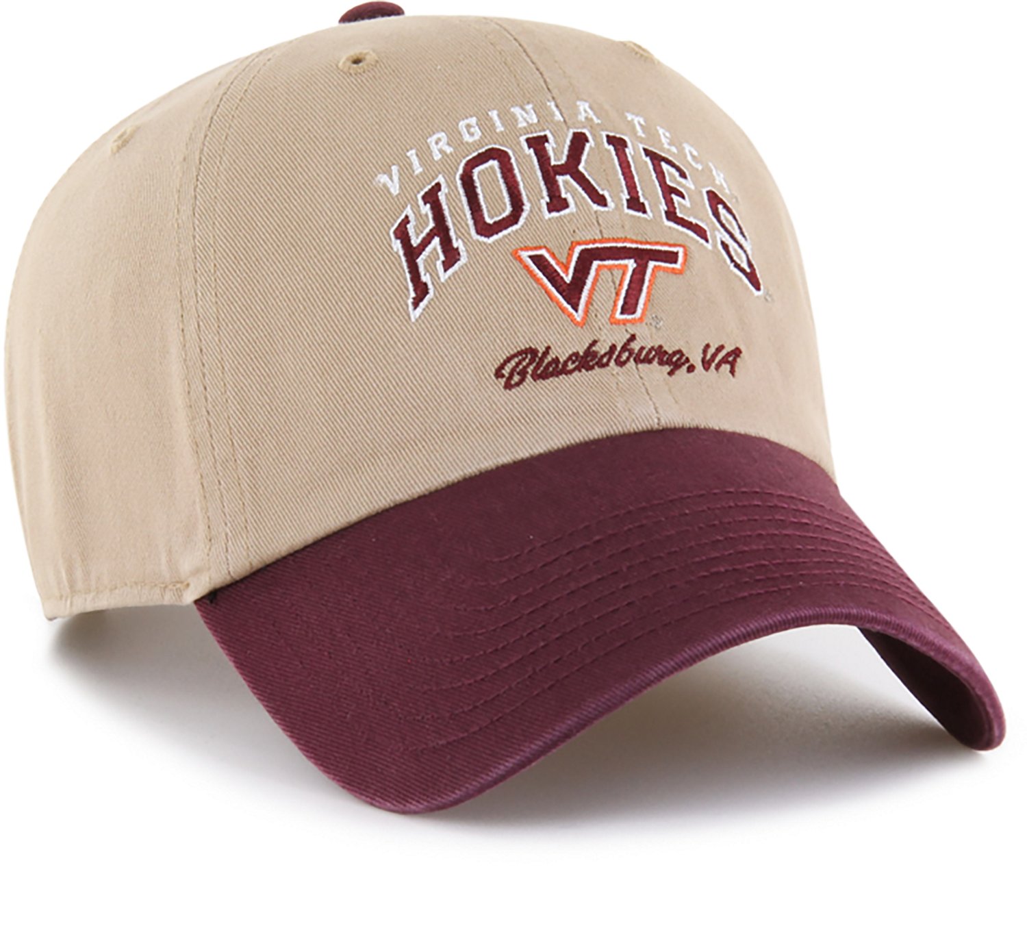 47 Brands Adults' Virginia Tech Hokies Local Clean Up Cap - view number 2