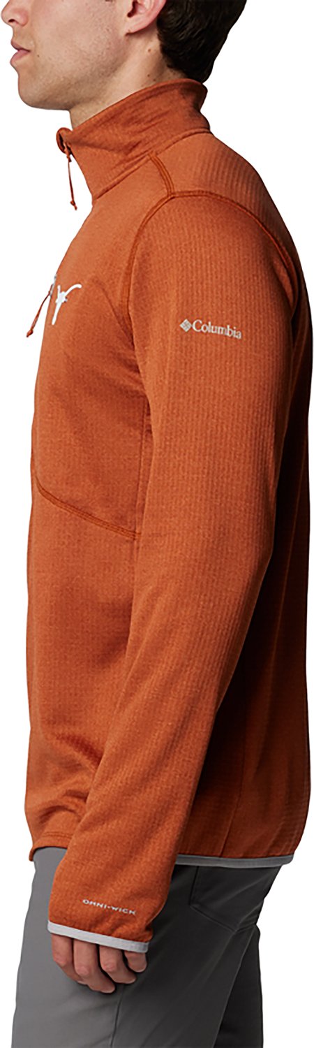 Columbia Men's Texas Longhorns Park View Fleece 1/2 Zip - view number 3