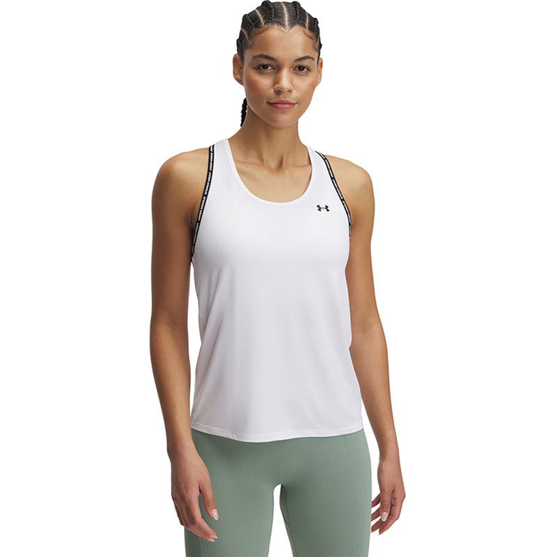 Under Armour Women's Round Neck Training Tank Top - White/Black