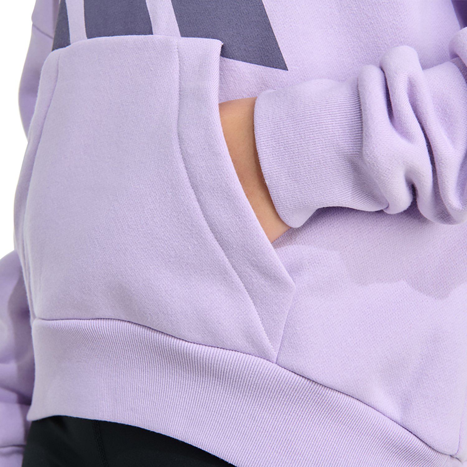 adidas Girls' Essential Big Logo Fleece Pullover Hoodie - view number 3