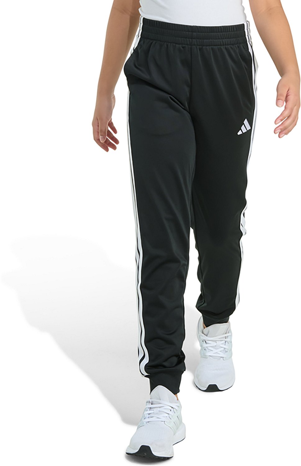 adidas Girls' Essential 3S Tricot Jogger Pants - view number 3
