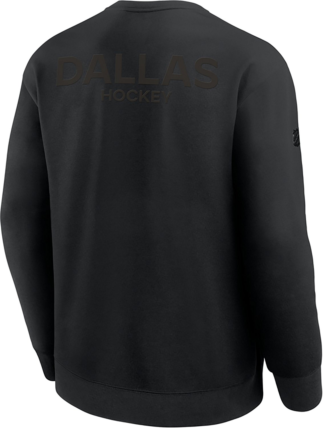 Fanatics Men's Stars Authentic Pro Road Fleece Long Sleeve Crew Top - view number 3