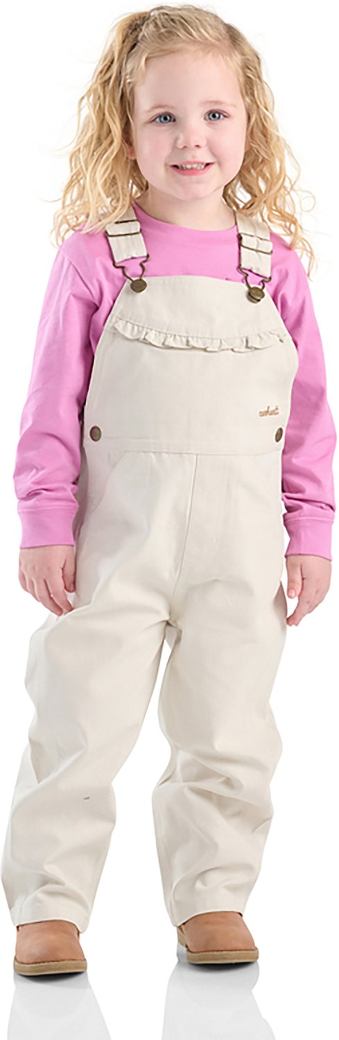 Carhartt Toddler Girls' Ruffle Front Overalls