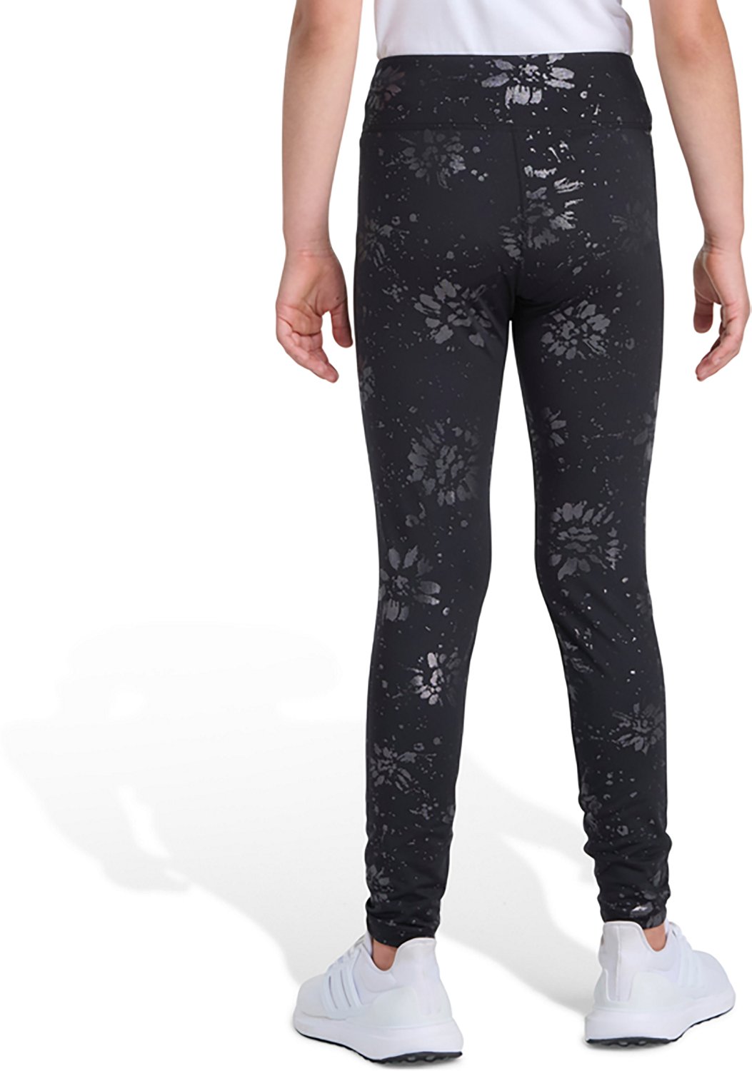 adidas Girls' All Over Print Foil Cozy Leggings - view number 2