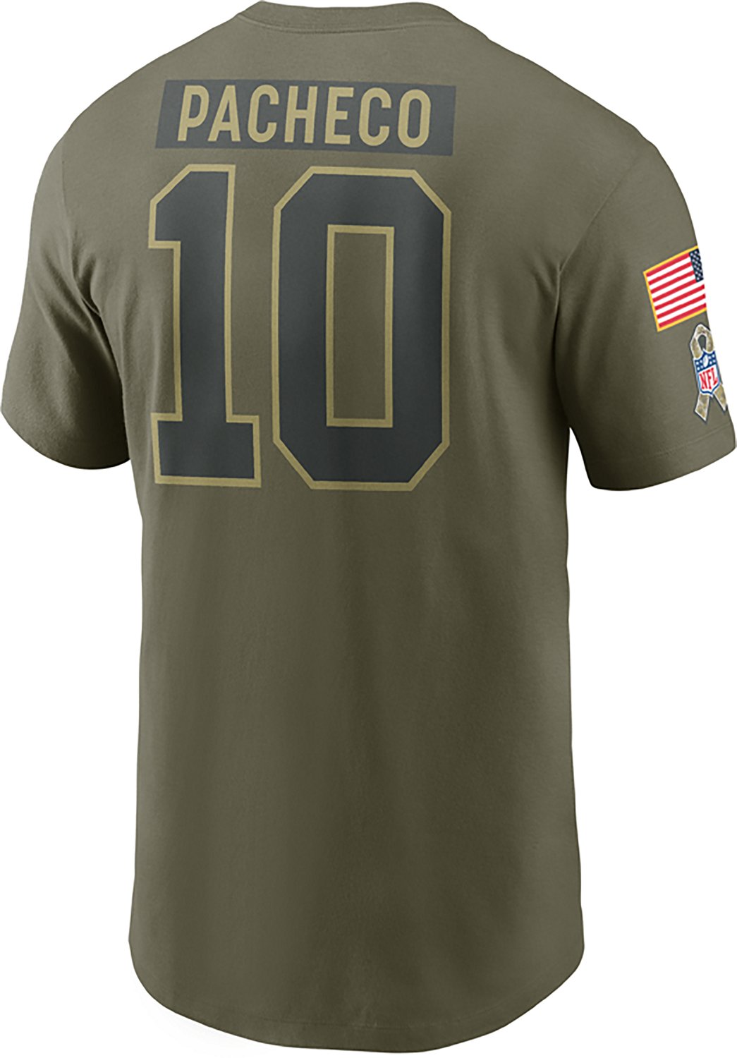 Nike Men's Chiefs Salute to Service Isiah Pacheco Player Name & Number T-shirt - view number 3