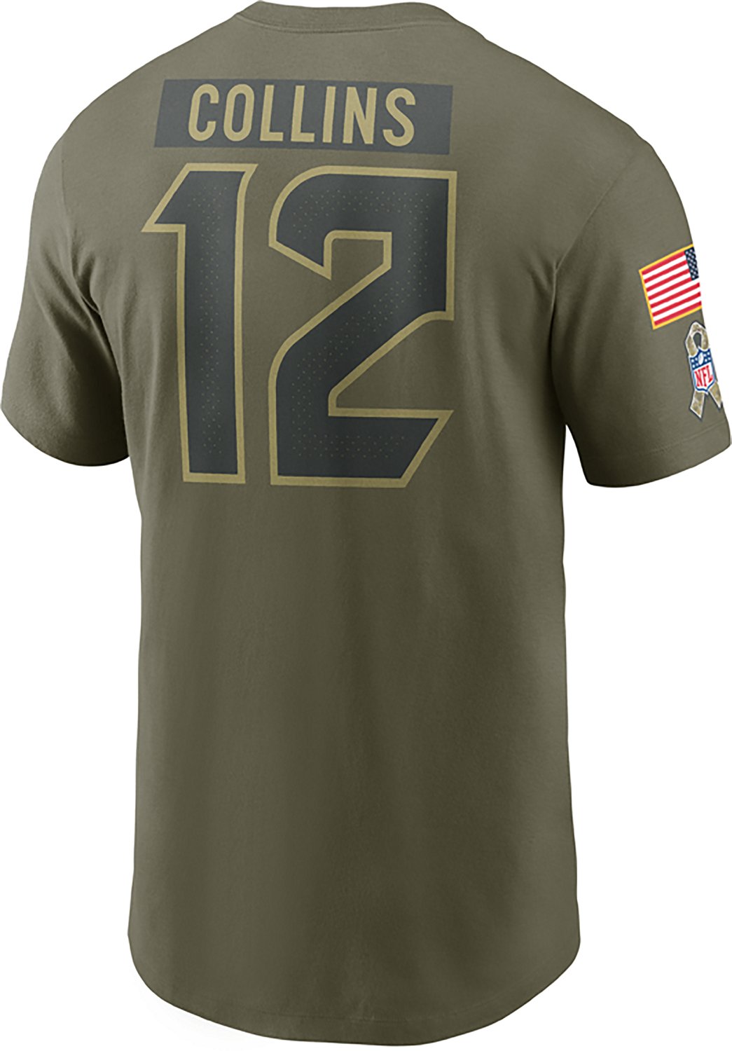 Nike Men's Texans Salute to Service Nico Collins Player Name & Number T-shirt - view number 3