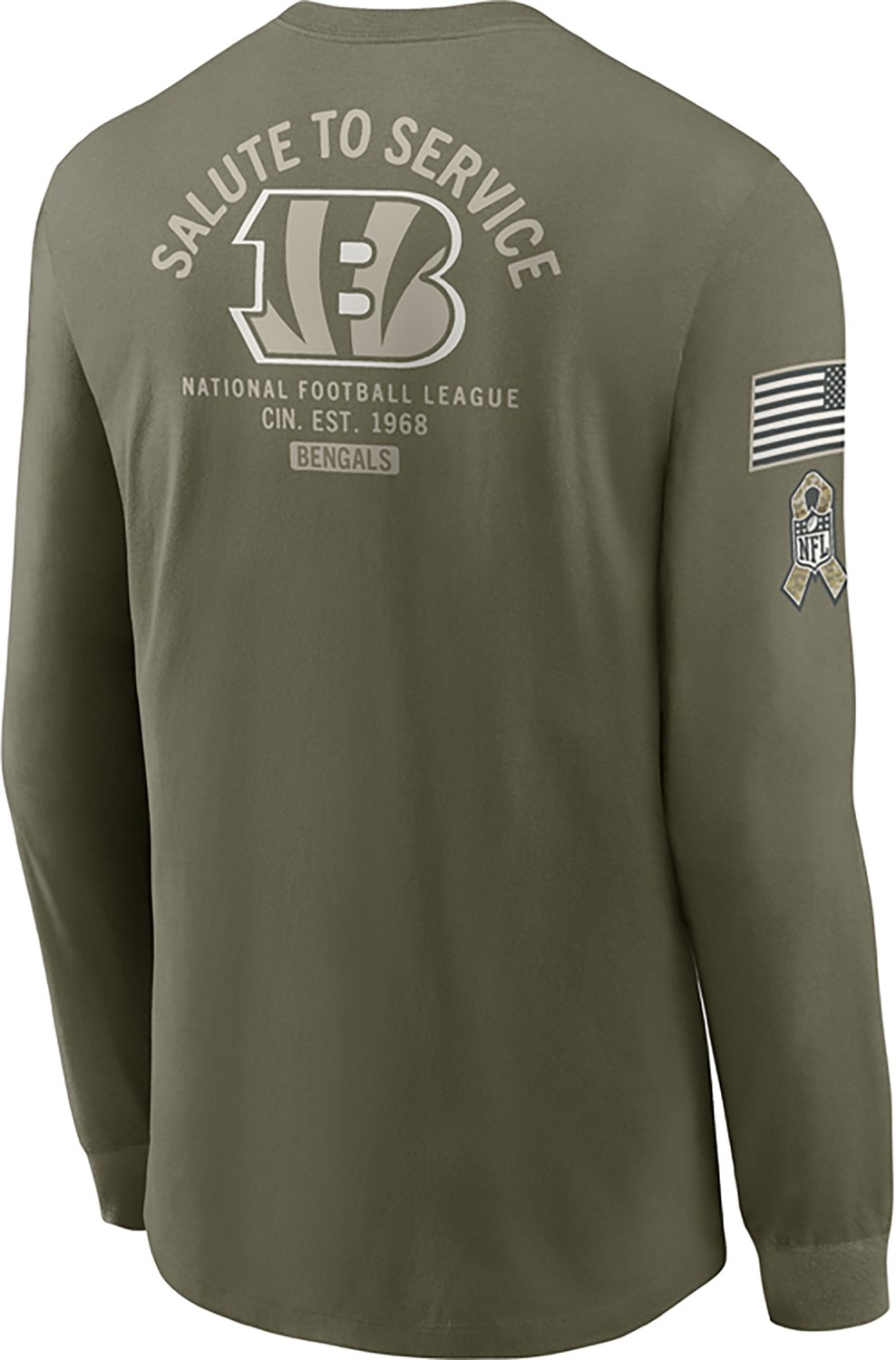 Nike Men's Bengals Salute to Service Long Sleeve T-shirt