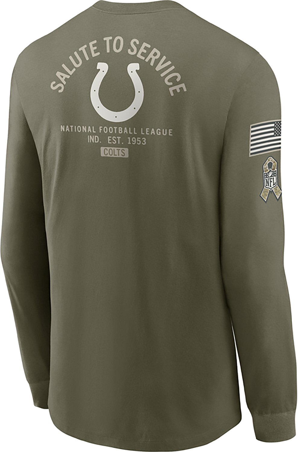 Nike Men's Colts Salute to Service Long Sleeve T-shirt - view number 3