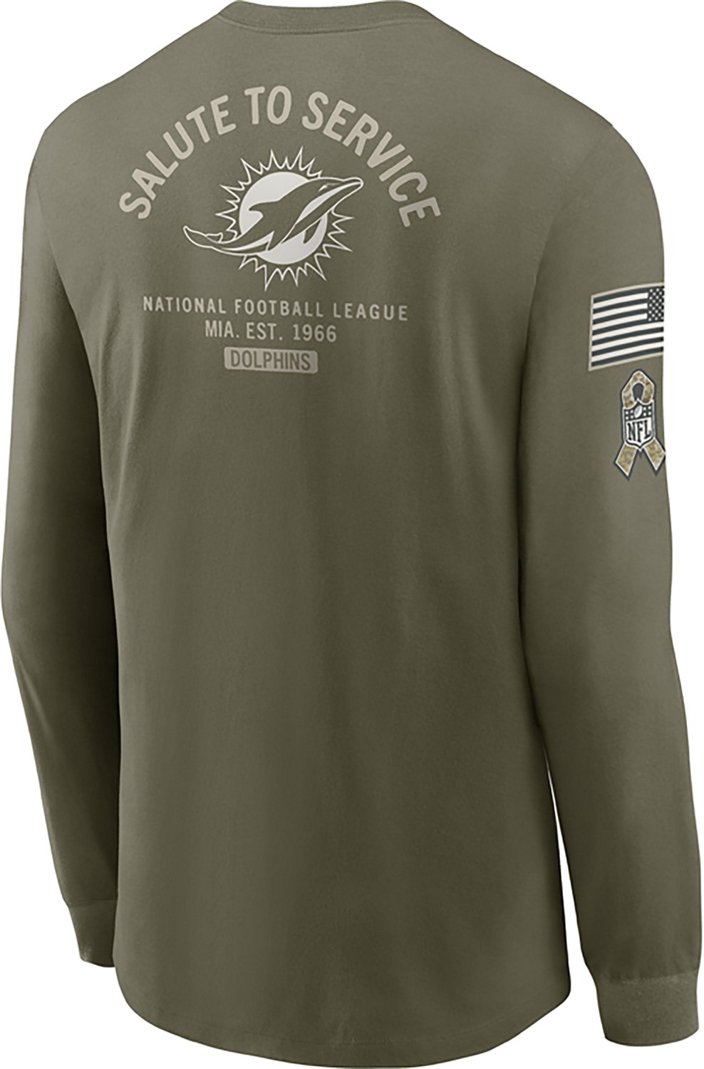Nike Men's Dolphins Salute to Service Long Sleeve T-shirt - view number 3