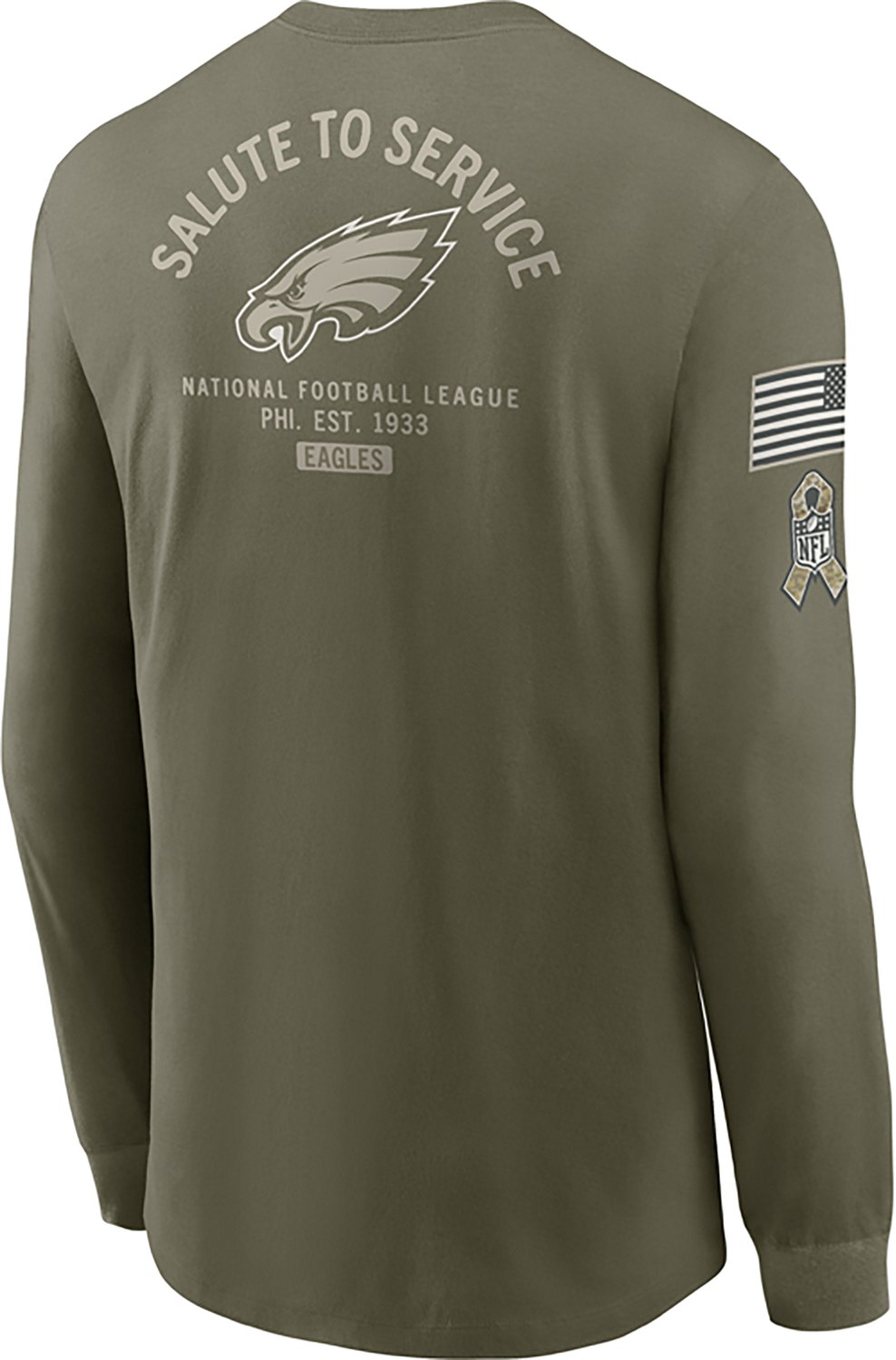 Nike Men's Eagles Salute to Service Long Sleeve T-shirt - view number 3