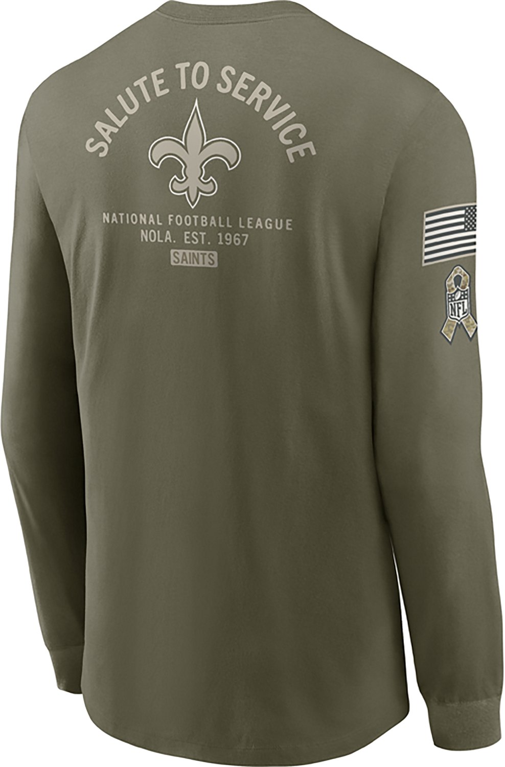 Nike Men's Saints Salute to Service Long Sleeve T-shirt - view number 3