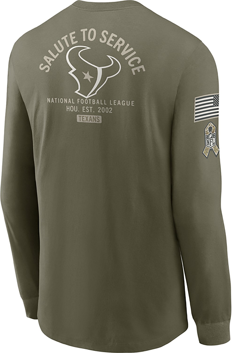 Nike Men's Texans Salute to Service Long Sleeve T-shirt - view number 3