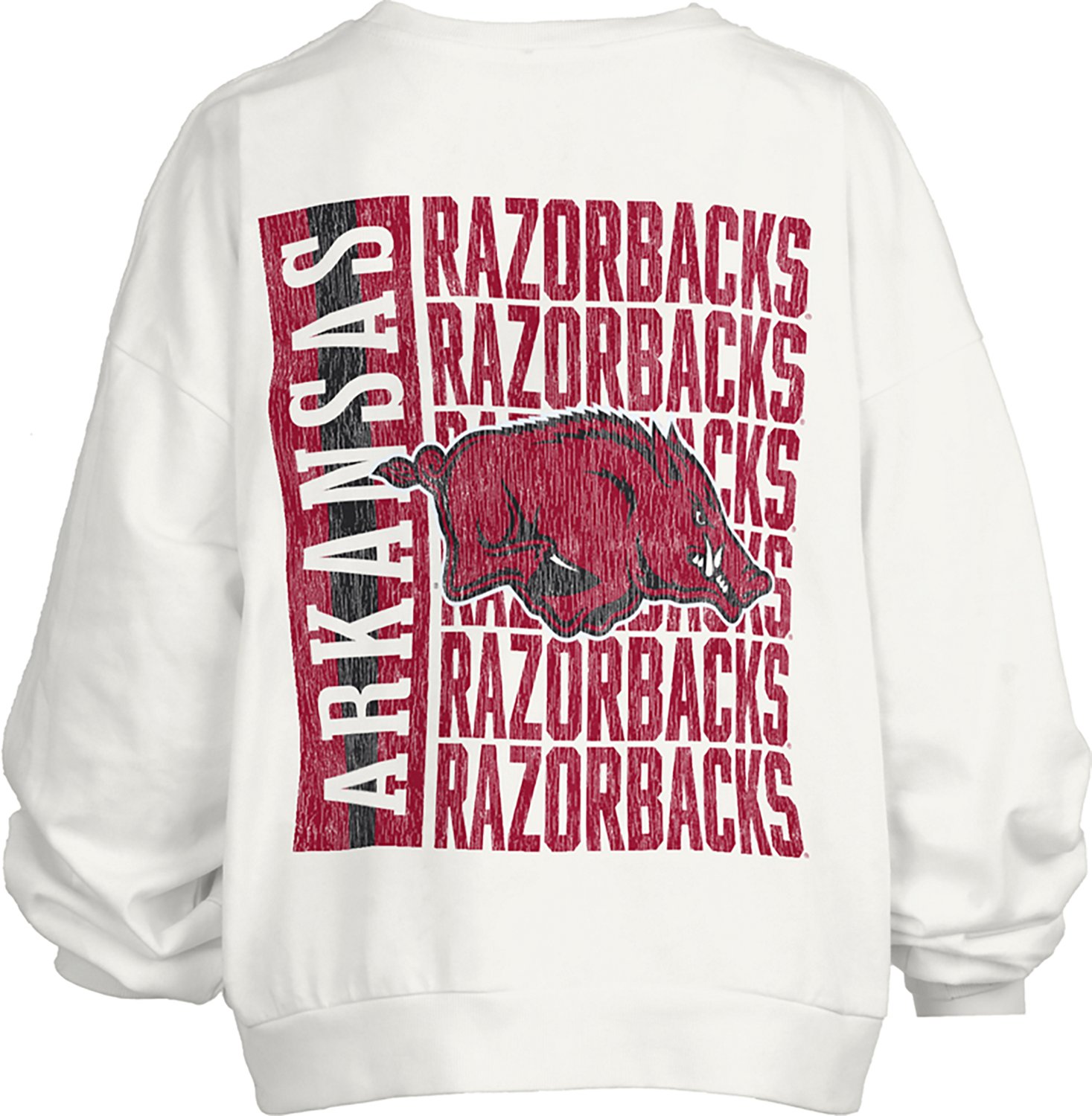 Pressbox Women's Arkansas Zone 2 Sided Janise Oversize Crew Sweatshirt - view number 2