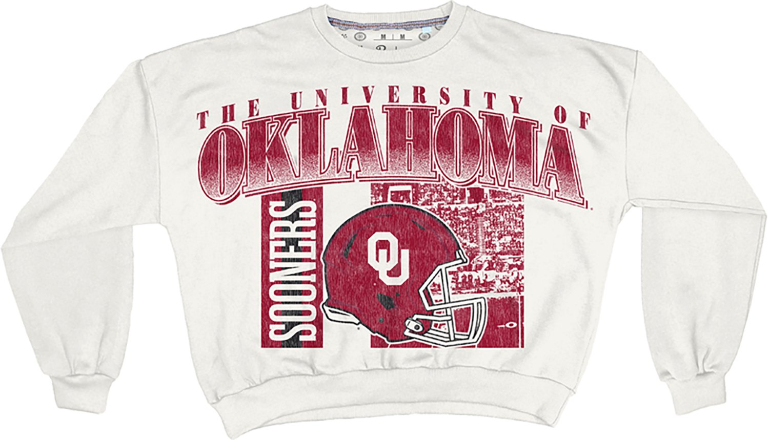 Pressbox Women's Oklahoma Zone 2 Sided Janise Oversize Crew Sweatshirt - view number 1