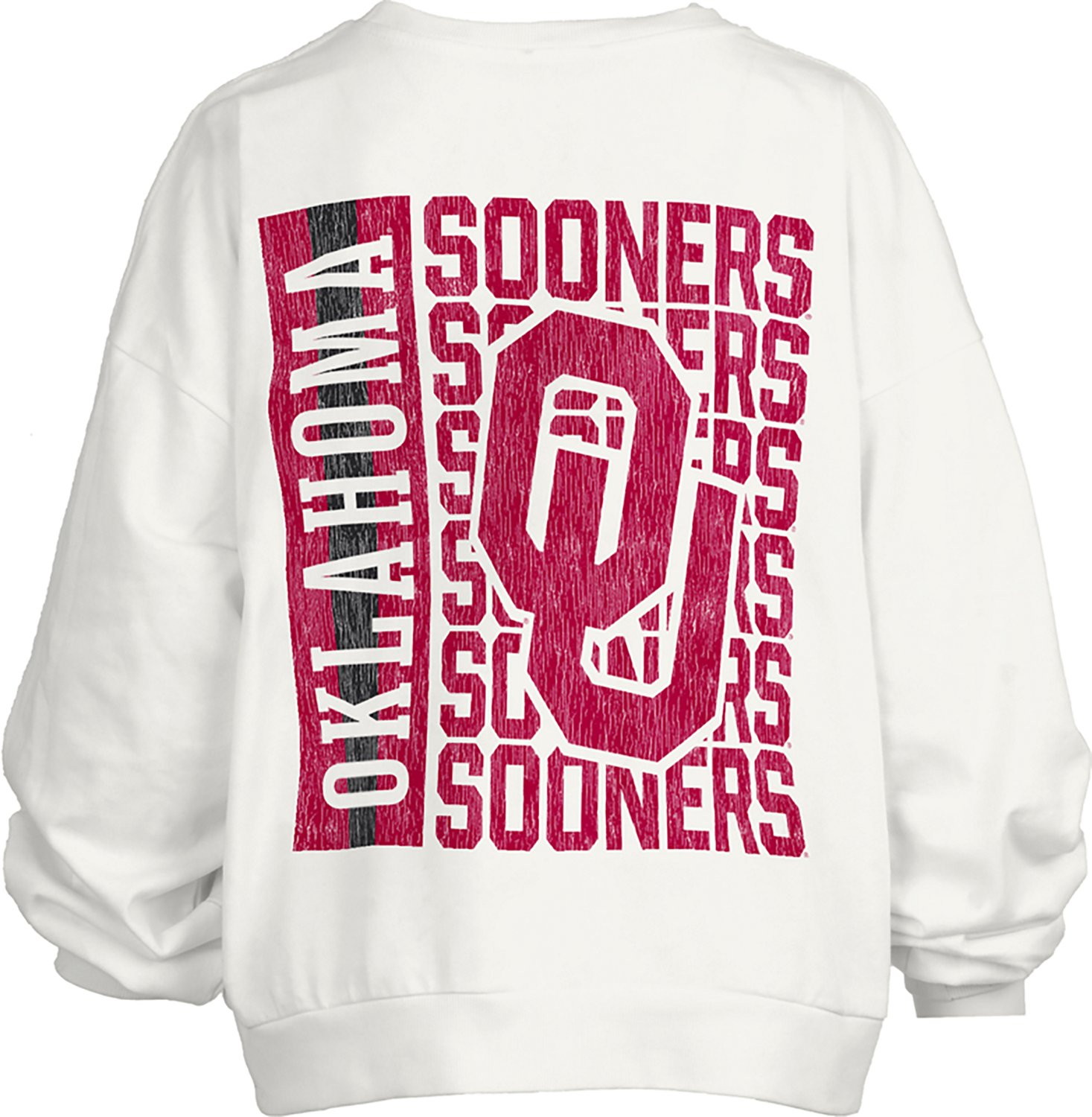 Pressbox Women's Oklahoma Zone 2 Sided Janise Oversize Crew Sweatshirt - view number 2