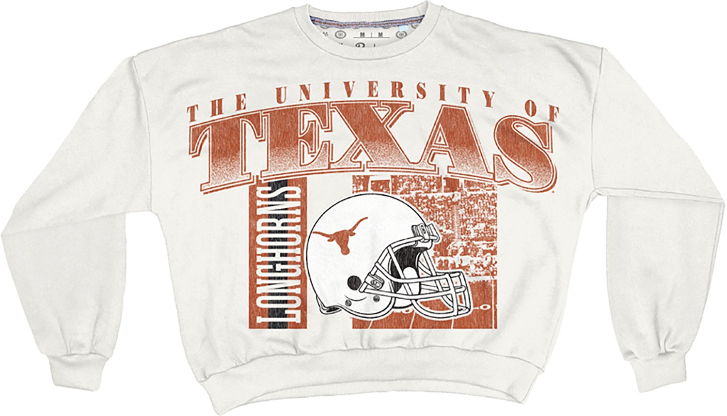 Pressbox Women's Texas Zone 2 Sided Janise Oversize Crew Sweatshirt