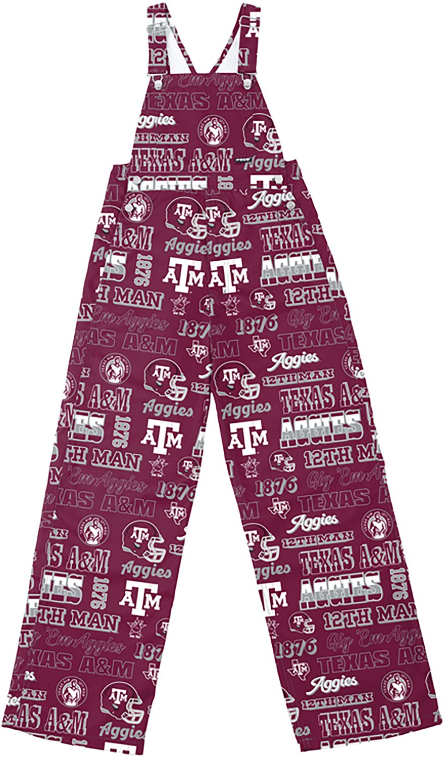 FOCO Men's Texas A&M Aggies Repeat Print Overalls - view number 3