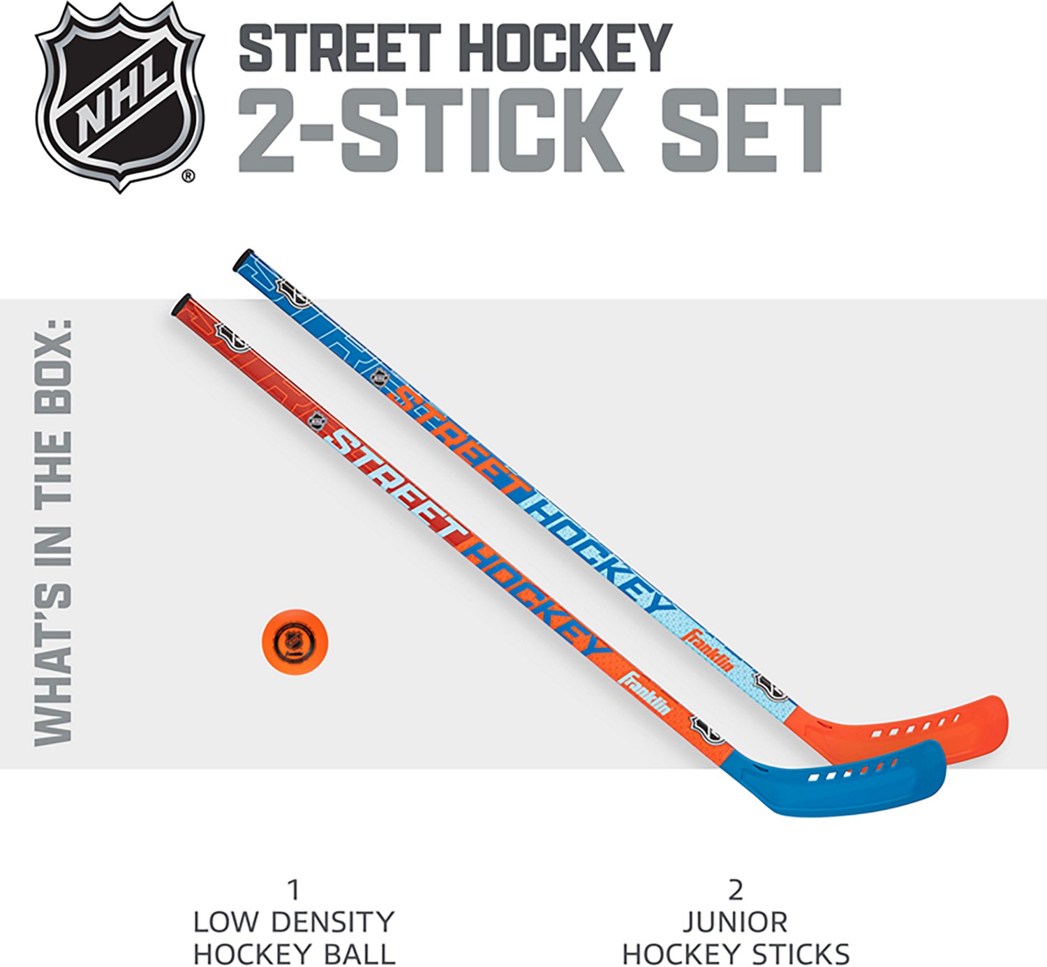 Franklin Sports NHL Future Champs Kids' 2 Player Street Hockey Sticks Set - view number 2