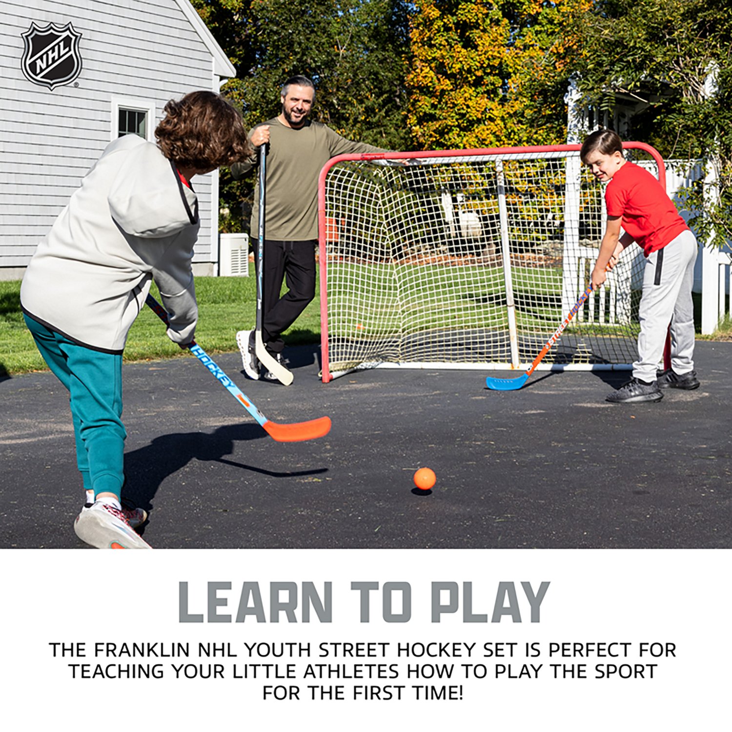 Franklin Sports NHL Future Champs Kids' 2 Player Street Hockey Sticks Set - view number 7