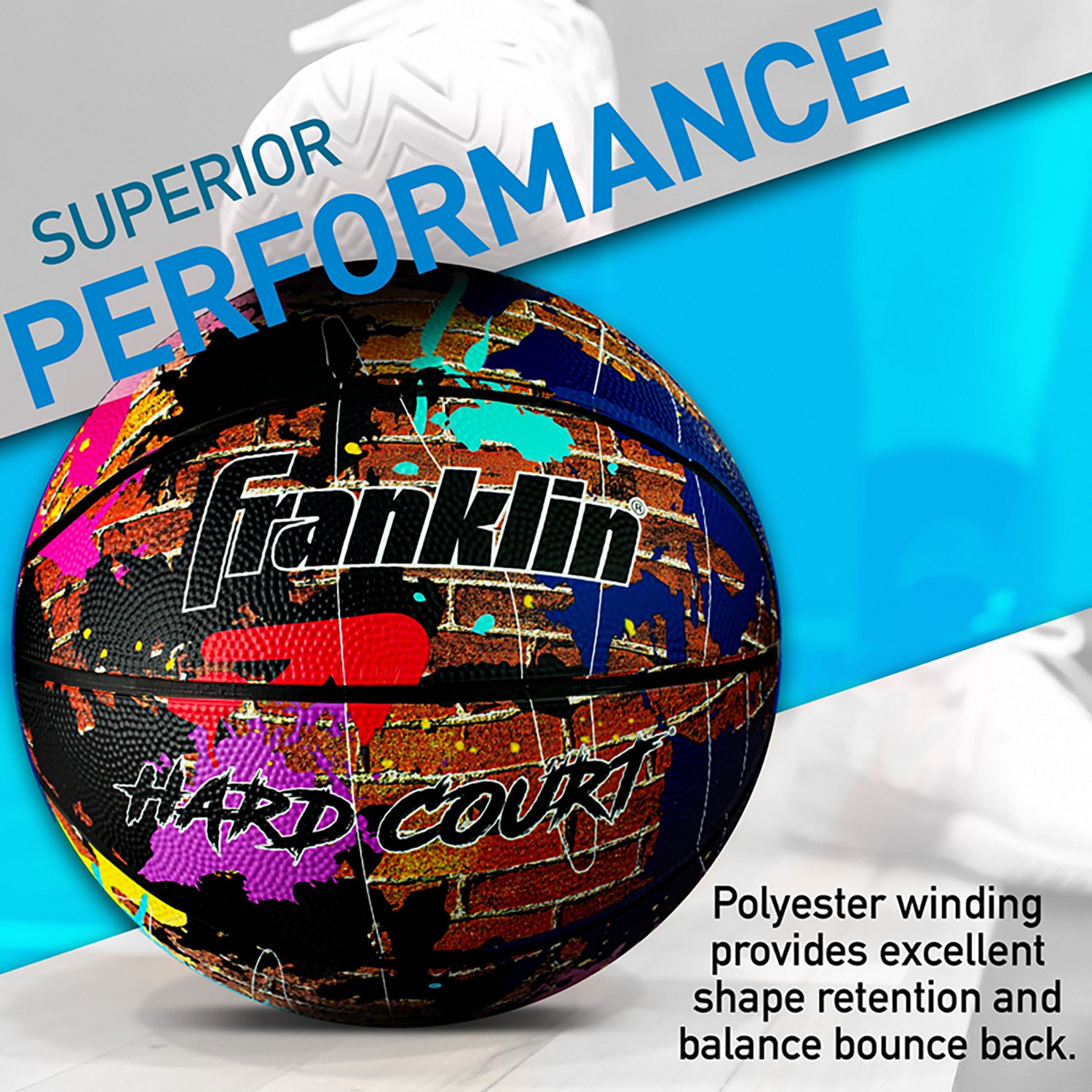 Franklin Sports HARD All Court 29.5 in Outdoor Basketball - view number 4