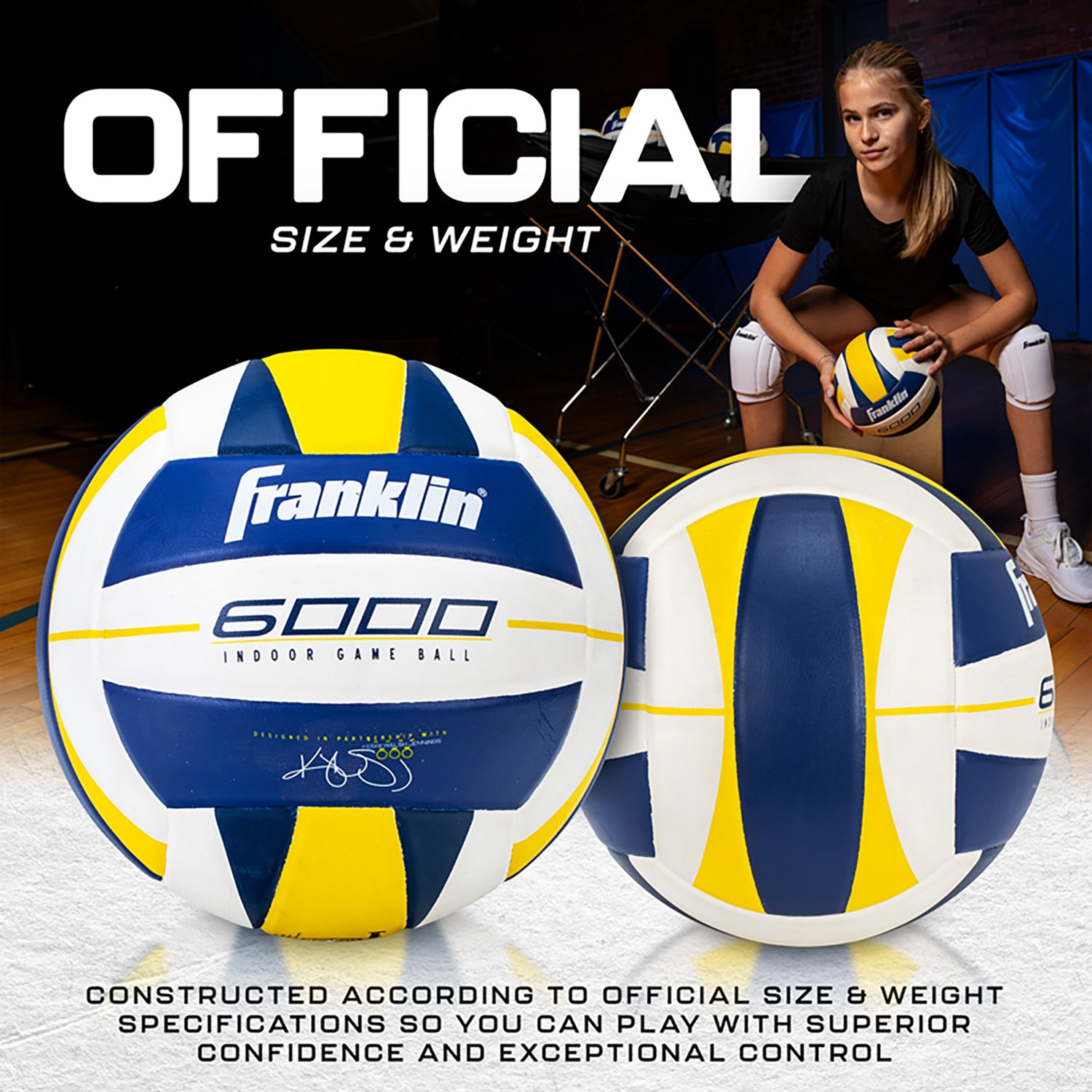 Franklin Sports 6000 Indoor Training Volleyball - view number 3