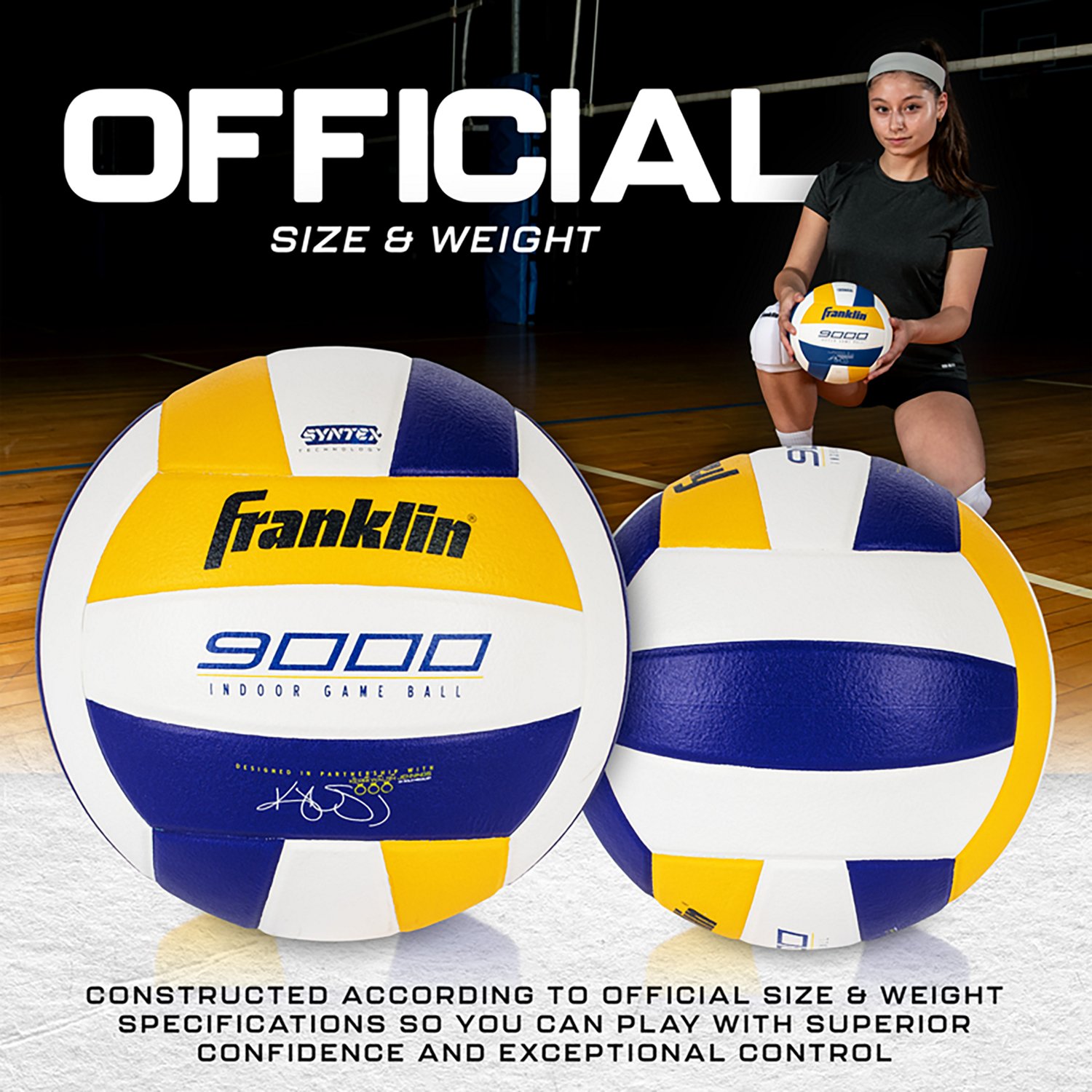 Franklin Sports Kerri Walsh Indoor Volleyball - view number 3