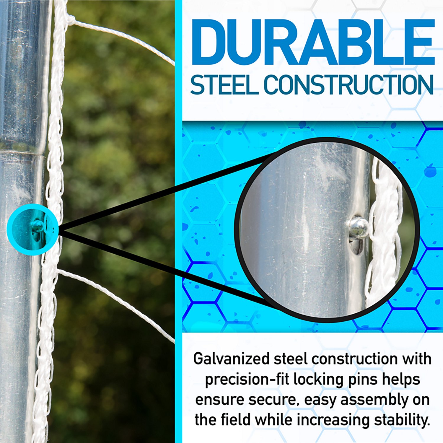 Franklin Sports Galvanized Steel 4' x 6' Folding Goal - view number 2