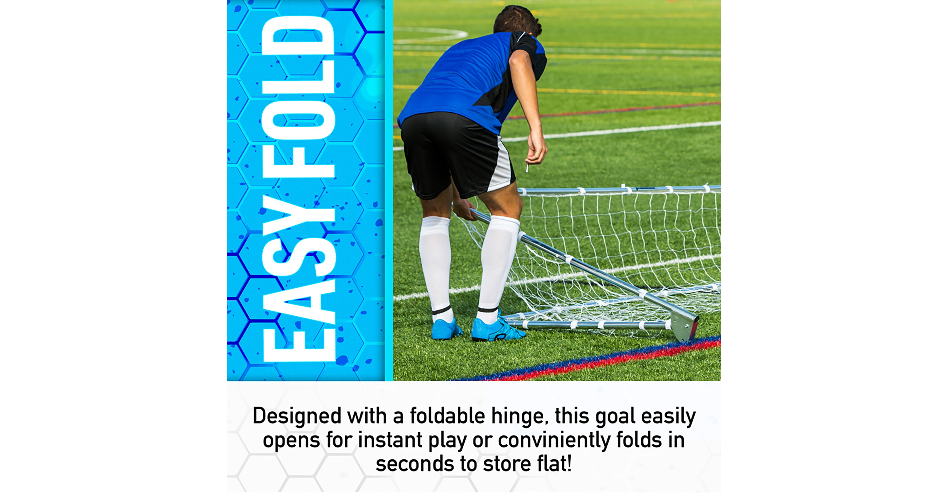 Franklin Sports Galvanized Steel 4' x 6' Folding Goal